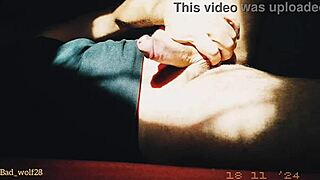 sunset penis handjob voyeur outdoor muscle tease