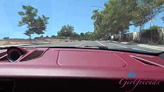 amateur aubry babcock rides turbo s while getting her pretty pink pussy fingered 😏🔥