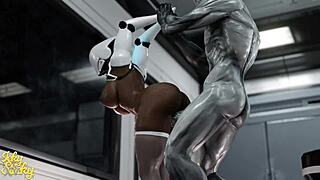 huge ass robot pounded by hung alien cock part 3