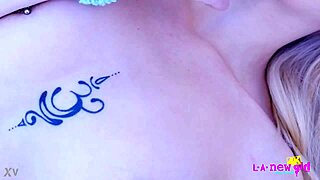 hey cute petite blonde strips naked for close-up casting fun 📸😊