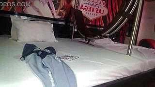 cheating slut sucks cock by window then rough pussy pounding screams