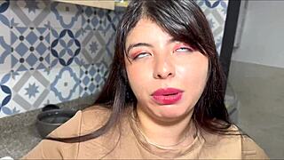 Beautiful busty Jenny Sweet pounded in intense hot sex