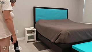 cuffed gilf maid delivers full anal service in hired help episode