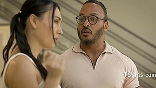 Big Daddy Disciplines Bratty TS in Passionate Session