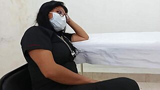 horny latina doctor seduces patient wild hospital sex