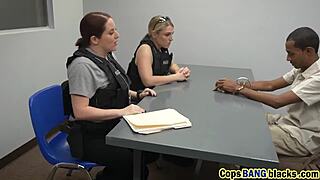 sexy milf cops in uniform take on fierce group 3some