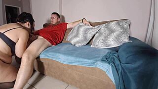 Chubby milf pegs with double strapon till wild orgasms hit