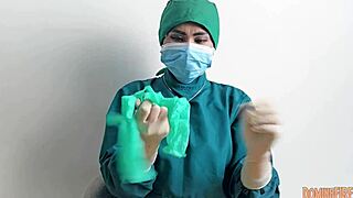 feel these latex gloves sliding over you, patient...