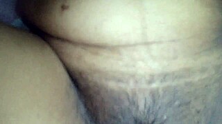 horny latina fingers juicy pussy lips in bedroom solo play