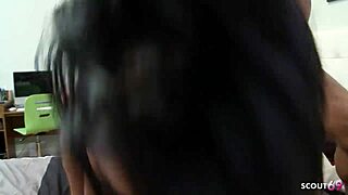 Big tits Indian cougar milf bends for monster cock creampie on narrow ass