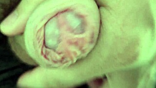 whoa almost caught stroking that rare monster cock during handjob foreplay daddy 😱🍆💦