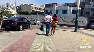 venezolana culona caught by cop streets lima workout