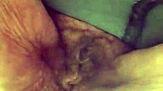 SLUTTYGRANNY67 bares hairy granny pussy for wild play