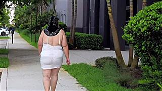 Big Ass Busty Milf Flashes Natural Boobs And Pussy In Office Minidress Upskirt!