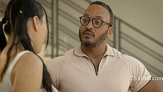 Big Daddy Disciplines Bratty TS in Passionate Session