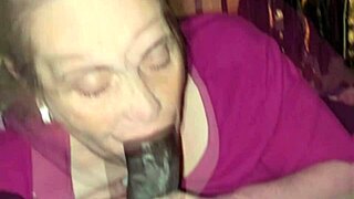 Grateful Mature Milf Deepthroats Monster BBC To Thank For Trash Duty