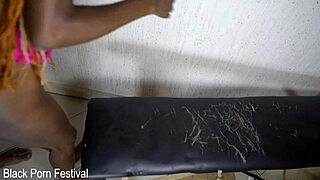 ebony skinny model's tight gap pussy pounded