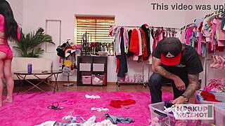 Whoa, Kaitlyn Katsaros teases her tight wet pussy in sexy outfits backstage! 🔥🍑