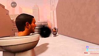 skibidi toilet adventure with 18-19 yo duo in 1on1 fun