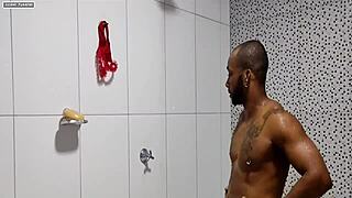 wild black cock pounds tight brazilian pussy outdoors creampie cuckold!
