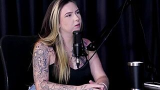 joana loves exhibition flashes tits on sheer red