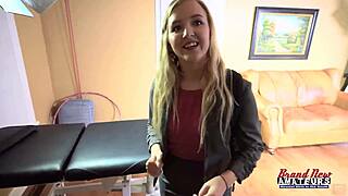 Petite Alex and busty Autum's messy deep throat contrast play.