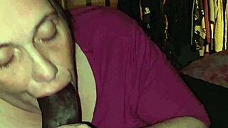 Grateful Mature Milf Deepthroats Monster BBC To Thank For Trash Duty