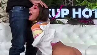Sasha Tatcha hooks up for nasty deepthroat and rough fuck