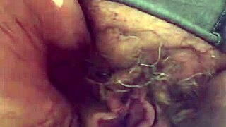 SLUTTYGRANNY67 bares hairy granny pussy for wild play