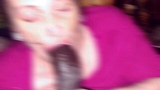 Grateful Mature Milf Deepthroats Monster BBC To Thank For Trash Duty