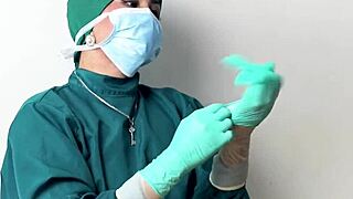 feel these latex gloves sliding over you, patient...