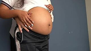 Pregnant college students get fucked creampied after class in new year compilation