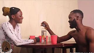 drunk ebony bbw ass contest turns into wild pussy fuck