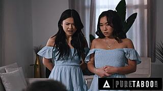 uh, asian petite lulu chu kimmy kimm ride mature cock in threesome fantasy...