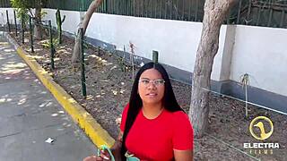 venezolana culona caught by cop streets lima workout