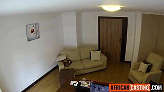 bubble butt ebony milf screams in pov doggystyle pounding during rough casting