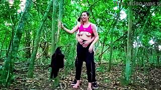 street pickup leads to woods doggystyle cum on curvy ass