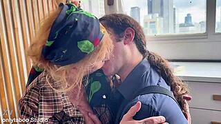 ugly granny's first anal stretches her wide 😱🍑