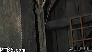 pussy enslaved in rough femdom ball licking contest