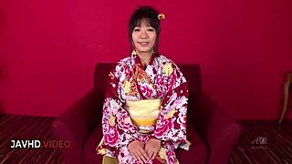 Chiharu's kimono blowjob sparks overwhelming JAV passion and ecstasy