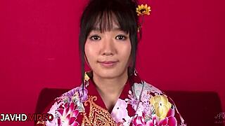 Chiharu's kimono blowjob sparks overwhelming JAV passion and ecstasy