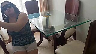 Giant Cameltoe Colombian Latina Seduces Lovers During Miami Chores!