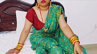 horny indian babe sucks and fucks big cock wildly