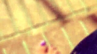 dirty feet fetish play gets intense and messy