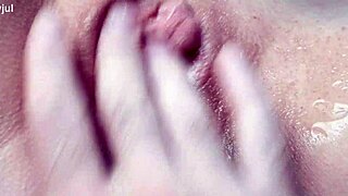 blonde gropes tits in homemade riding clip