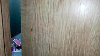 Colombian milf showers hot while I film her steamy bath tease