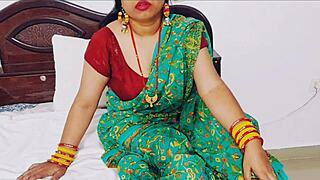 horny indian babe sucks and fucks big cock wildly