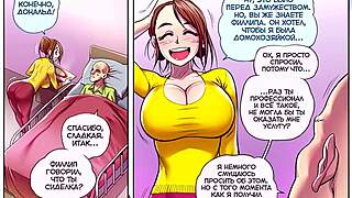 erotic russian boobs in steamy comic adventure