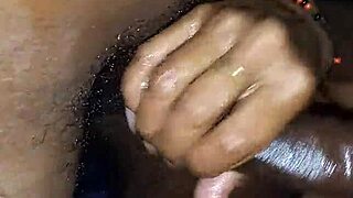 busty latina sneaks away to stroke cock secretly from her man