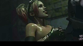 Harley squeezes big dick between her huge tits